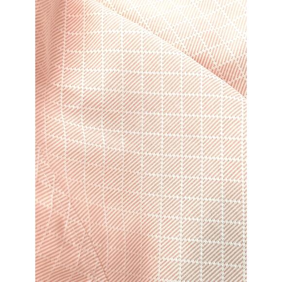 Shell Pink Button-up Long Sleeve Blouse with French Cuffs - Picture 8 of 8